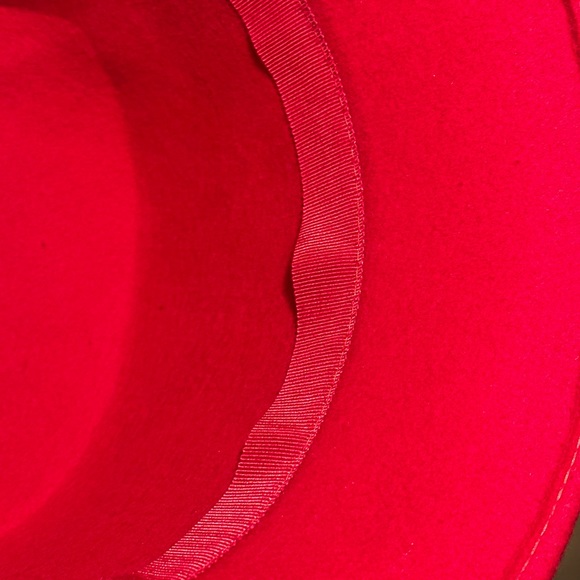 Vintage Betmar Red Wool Hat With Flower Women’s - Picture 12 of 15